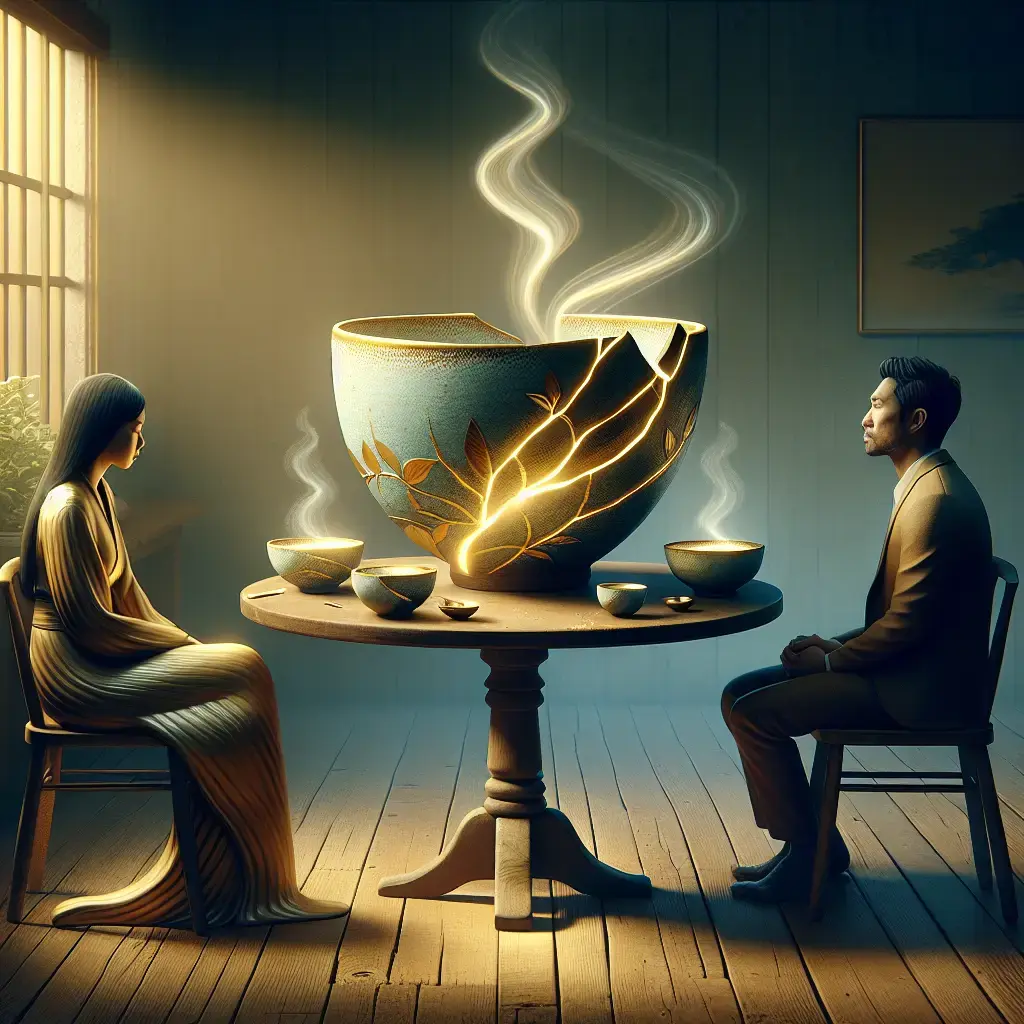 Representation of Kintsugi as a Symbol of Healing in Modern Relationships